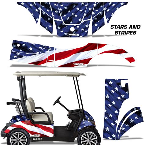 Golf Cart Decals Golf Cart Decals - Golfer Gifts- Go Kart Stickers Accessories GC88 American Flag Stars Stripes (1k) 19. . Yamaha golf cart decals